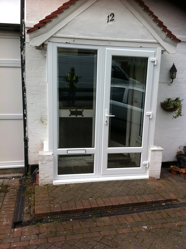 uPVC French doors fitted as front entrance in Finsbury Park