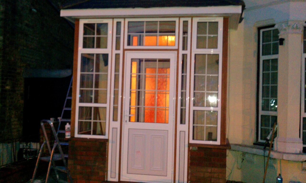 uPVC porch with Georgian bar glazing installed in Finsbury Park